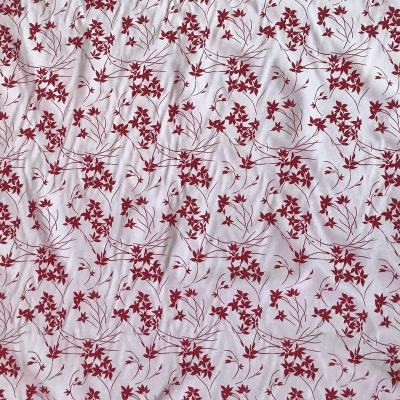 China Best Viable Selling 100% Silk Viscous Fabric Flower Printed Silk Fabric For Dresses for sale