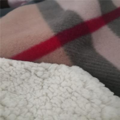 China Waterproof Wholesale Print Fleece Bonded Sherpa Fleece Fabric For Soft And Warm Blanket Cloth for sale