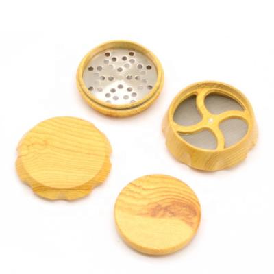 China New Arrival Portable Herb Grinder Smoking Accessories 4 Layers Custom Logo Wooden Herb Grinder for sale