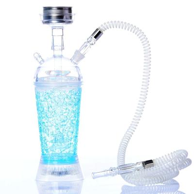 China New Wholesale Cheap Eco-friendly Designer Hookah Portable Hookah Travel Hookah Cup Shisha Tobacco Led Light Shisha Smoking Shisha for sale