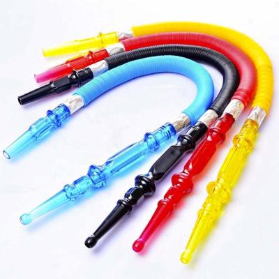 China Safety Arabic Hookah Pipe Fittings Plastic Retractable Shisha Hose for sale