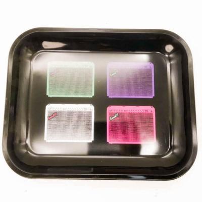 China New Eco-Friendly Design Tempered Shine Resistant Small Tin Rolling Tray for sale