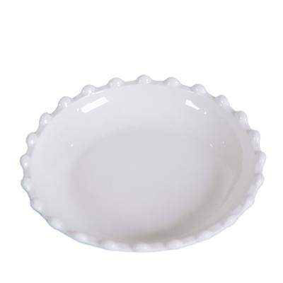 China Sustainable High Quality Ceramic Tableware Household Dishes White Porcelain Dish for sale