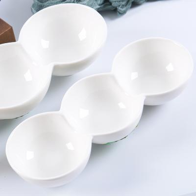 China CANHUI China Sustainable Factory Ceramic Divide Decorative Grape Plates Snack Dish For Hotel for sale