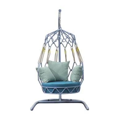 China Contemporary Outdoor Furniture Garden Aluminum Luxury Swing Egg Chair for sale