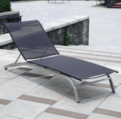 China Outdoor Sun Sofa New Design Furniture Mesh Fabric Beach Sun Sofa for sale