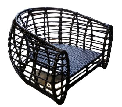 China Contemporary Round Aluminum Rattan Frame Wicker Garden Furniture Sofa for sale