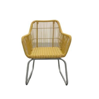 China New Design UV Resistance Restaurant PE Rattan Dining Outdoor Garden Chair for sale