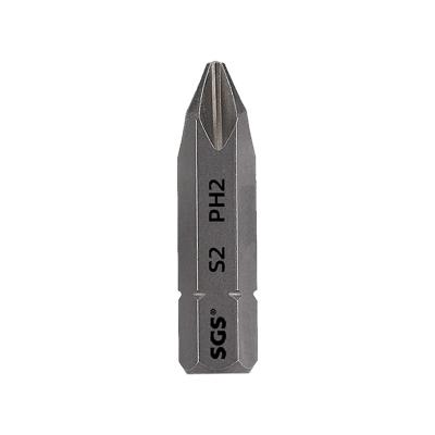 China Factory 8mm Strong Magnetic Material S2 Strong Magnetic Material S2 Single Industrial Phillips lmpact Drill Bit Screwdriver Bit for sale