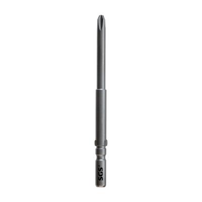 China SGS Source Factory 4mm S2 Hardware 80mm-150mm Head Phillips Strong Magnetic Single Electric Bit Industrial Screwdriver Bit for sale