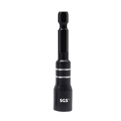 China SGS Source Factory 6.35mm CRV Hardware 48mm 65mm Nut Setter Strong Magnetic Deep Black Phosphating Cutting Groove for sale