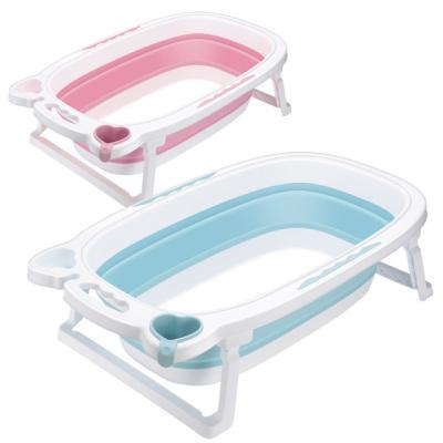 China 2021 Amazon Sustainable Hot Sale Folding Folding Baby Tub PP Newborn Bathtub for sale