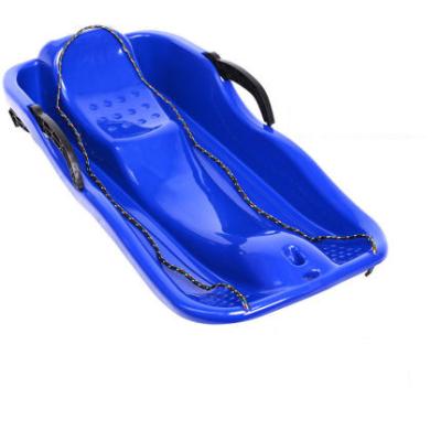 China Winter Fun Brake Design Plastic Snow Sled With Rope Pulling for sale