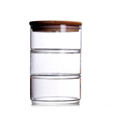 China Hot Sale Handmade Multilayer 400ml Borosilicate Glass Bowl High Sustainable For Kitchen Use for sale