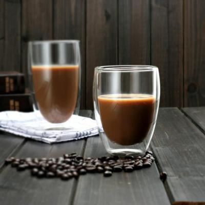 China Viable Manufacturers Sell Juice Cup Borosilicate Glass Coffee Mug Beer Glass Good Double Wall Mug for sale