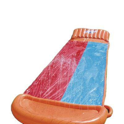 China Hot Outdoor 2022 Justware 2 PVC Slide Garden Splatter Water Racing Slip Cloth For 2 Kids for sale