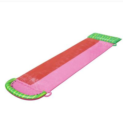 China 0.20/0.15mm PVC Phthalate Free Inflatable Watermelon Aqua Ramp Double Water Slide 12-Foot Water Slide for sale