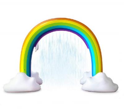 China Inflatable Arch Children's Rainbow Water Spray Outdoor Sport Game Lawn Playing Toys For Sale for sale