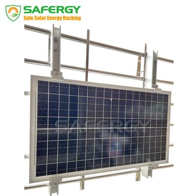 China Home Application AL6005-T5 Adjustable Photovoltaic Balcony System Solar Panel Mount Bracket Solar Mounting Kit for sale