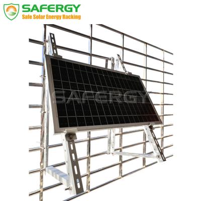 China Home Application AL6005-T5 Adjustable Photovoltaic Balcony System Solar Panel Mount Bracket Solar Mounting Kit for sale