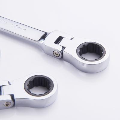 China CRV Flexible Ratchet Set Adjustable Speed ​​Open End Wrench Wrench for sale