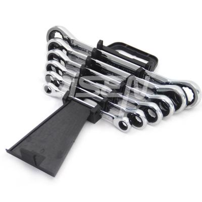 China CRV Ratchet Wrench Fixed Spanner DIY Tools Flexible Carbon Steel With Stand And Package Box for sale