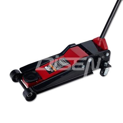 China Lifting Tools 3 TON Horizontal Jack Plastic Box, Red Hydraulic Jack For Auto Repair And Maintenance Auto Car for sale