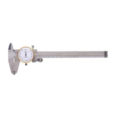 China High Quality Dial Vernier Caliper With Fine Adjustment Gauge Length Disen Chain 0-150 Accuracy 0.02 Carbon Steel Dial for sale