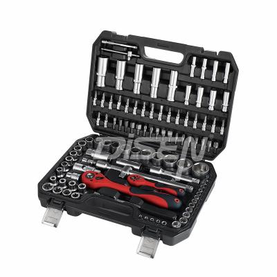 China 108pcs Heat Treatment Mechanics Socket Tool Kit Complete Hexagan Head Germany Design Tool Kit for sale