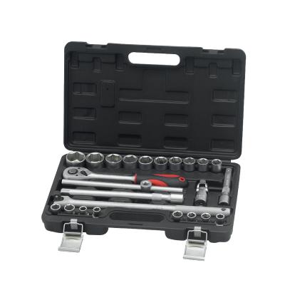 China Auto Repair 24 Pcs Universal Joint Tools Kit Socket Ratchet Wrench Tool Automobile Car Repair Set For Vehicle for sale