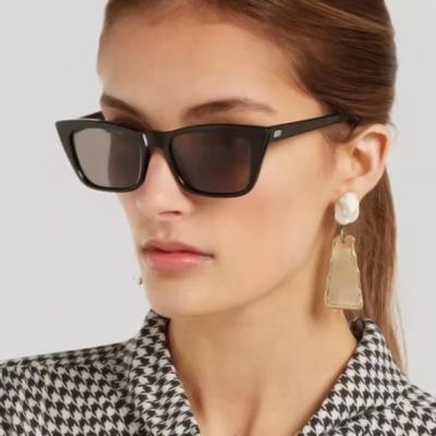 China Fashion Sunglasses 2021 Fashion Sunglasses Shade Custom Designer Cat Eye Women Trendy Sunglasses 2021 Women Sunglasses for sale