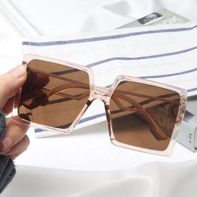 China Fashion Sunglasses 2021 Wholesale Women Oversized Square Shape Sun Shade Sunglasses For Women 2021 for sale