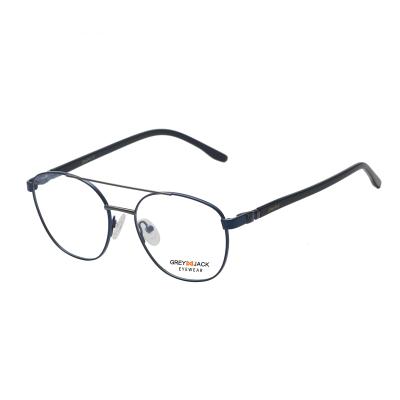 China Fashion Hot Sale Fashion High Quality Eyewear Metal Round WITH SPRING Eyeglasses Business Optical Spectacle Frames In Stock for sale