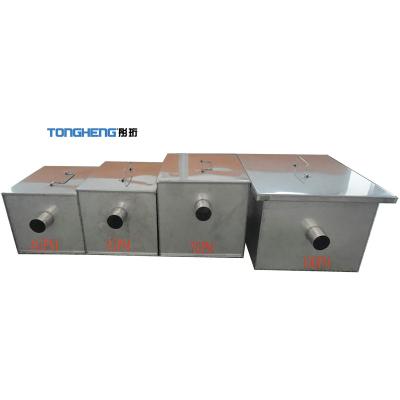 China Hotels Kitchen Stainless Steel Commercial Grease Trap For Restaurant Device for sale