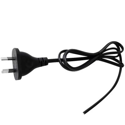 China Factory Professional Aerial Australian Plug Power Supply Rubber Lead Attach 0.75 Cable 2 Pin Plugs For Downlight Ceiling Light for sale