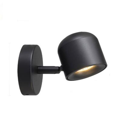 China EUROPEAN Modern Luxury Indoor Hotel Room Bedroom Bathroom Mounted Wall Lamp 7W Adjustable Bedside Night Reading COB Led Wall Light for sale