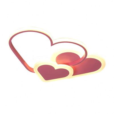 China Outdoor Mounted Led Ceiling Panel Light Modern Creative Decorative Heart Shape For Kids Room Decor Home Indoor for sale