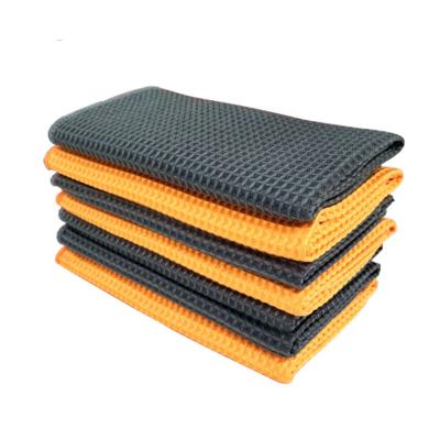 China 100% Thick Compressed Kitchen Microfiber Car Towel Microfiber Waffle Cleaning Towel for sale