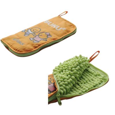 China Eco-friendly Water Absorption Chenille Umbrella Cover Umbrella Bag for sale