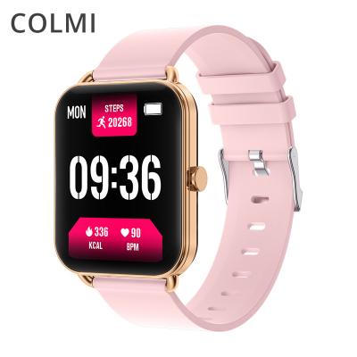 China COLMI P18 Android BT 5.0 Touch Screen IP67 Blood Pressure Monitoring Sport Woman Waterproof Smart Watch 2021 for sale