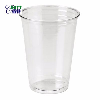 China 100%Biodegradable Party Picnic Single Wall Compostable Disposable BBQ Cups Coffee Ice Cream Cold Beverage PLA Clear Drinking Cup With Lid for sale