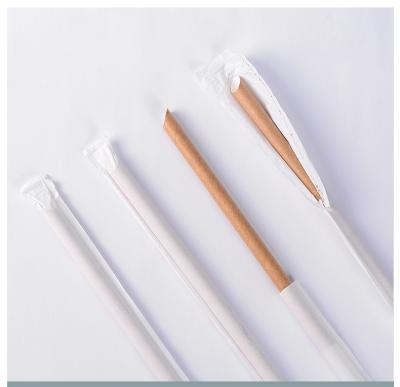 China Minimalist Biodegradable Virgin Straw Eco Friendly Paper Straw Disposable Drinking Paper for sale