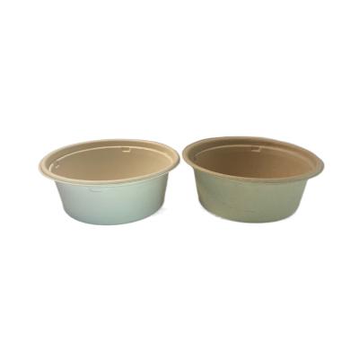 China Small 12oz 395ml Minimalist Biodegradable Disposable Disposable Snack Party Snack Sugar Cane Bagasse Round Bowl for sale