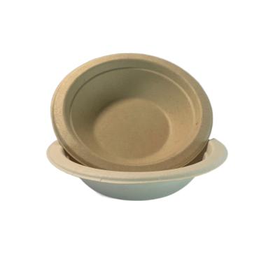 China Small 12oz 375ml Minimalist Biodegradable Disposable Snack Party Snacks Sugar Cane Bagasse Round Takeout Bowl for sale