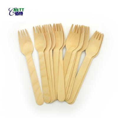 China Biodegradable Disposable Wood Spoon Tableware Biodegradable Wooden Disposable Tableware BBQ Party Picnic Flatware Cutlery Set With Bulk Package for sale