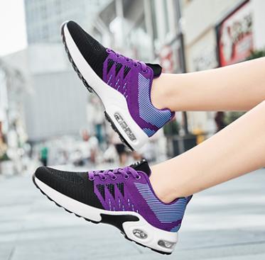 China CUSHIONING Breathable Air Sneaker Women 2022Cushioning Fashion Joker Casual Running Shoes Lightweight Non-slip Middle-aged Mother Shoes for sale