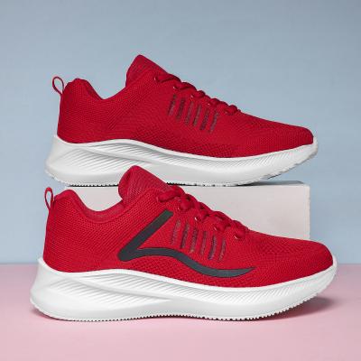 China CUSHIONING Breathable Shoes Lazy Athletic Slip On Lace Up TennisWomens Style Casual Walking Shoes for sale