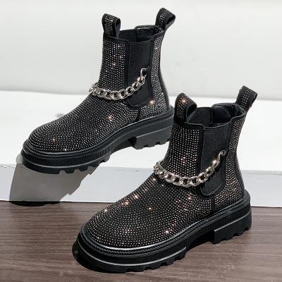 China Waterproof Most Popular Size Fashion Chunkly Platform Boot Bling Bling Durable Outdoor Warm Snow Boots for sale