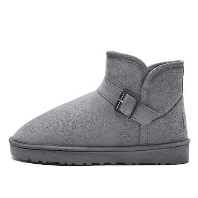 China Best Selling Round Toe Boots Suede Buckle Strap Martens Around The Toe Women Winter Boots Snow Boots For Girls for sale