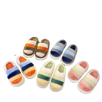 China CUSHIONING Good Quality Indoor Colorful Fashion Light Weight Soft Plush Fur Slippers For Women Comfortable Plush Slippers for sale